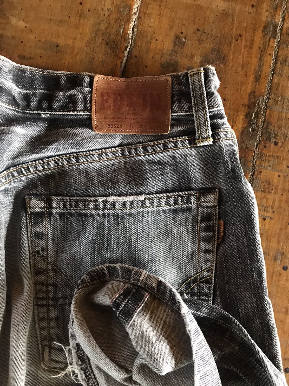 Edwin × Japanese Brand Edwin 505ZX Black Japanese Denim Jeans Size US 32 / EU 48 - 3 Thumbnail