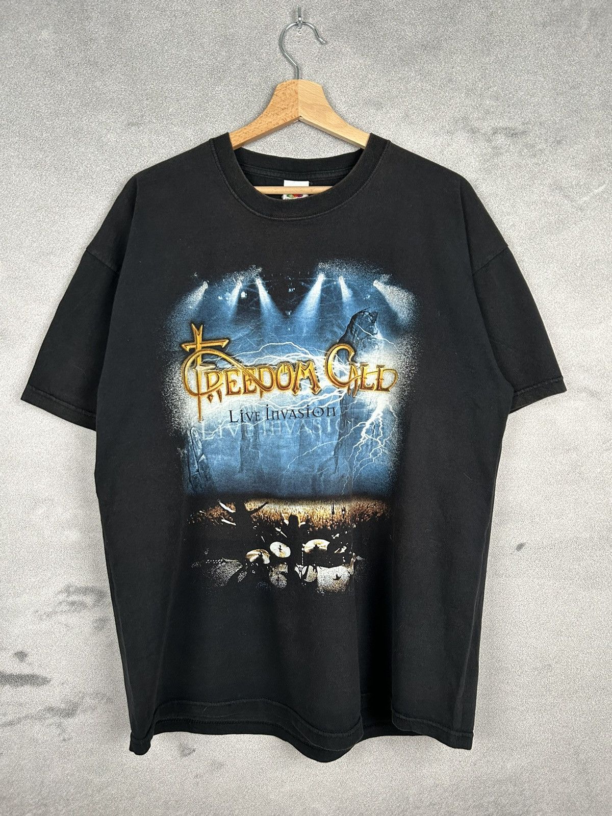 Band Tees × Vintage Vintage Freedom Call Band Tee Rock Music Art Graphic Size US XL / EU 56 / 4 - 1 Thumbnail