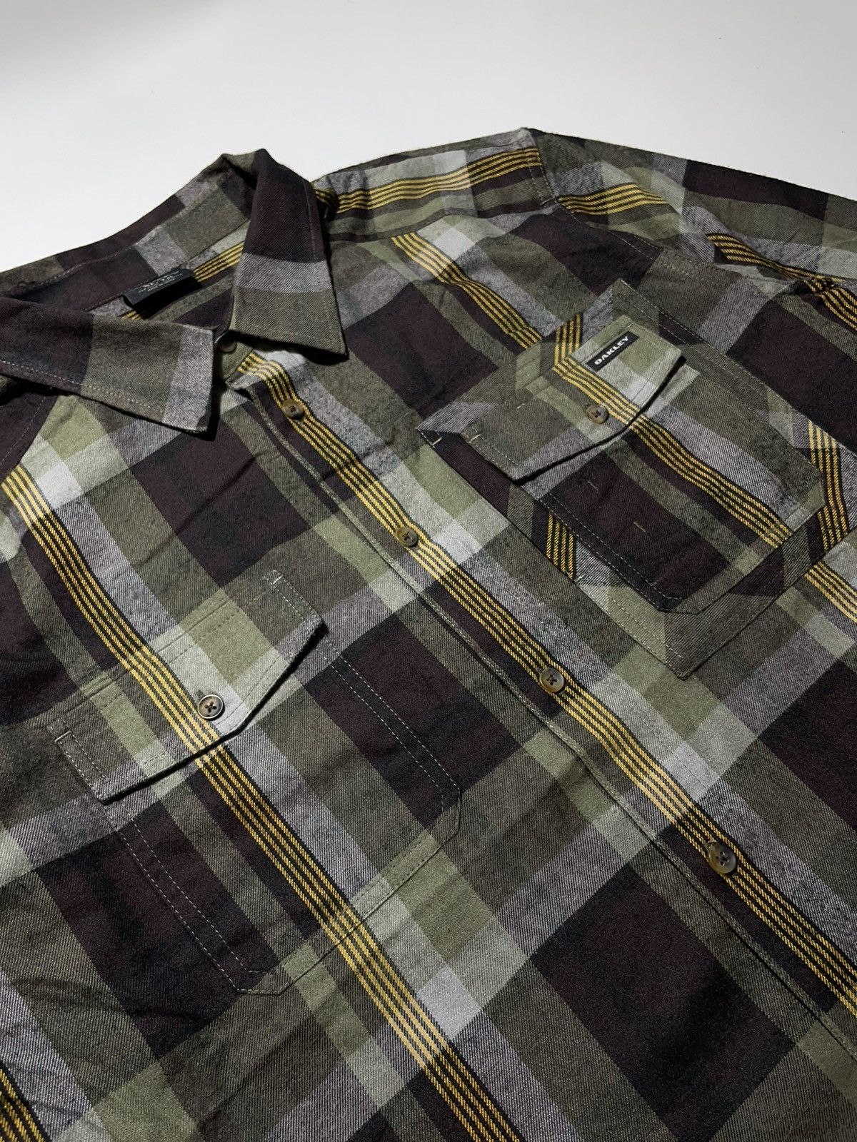 Oakley Oakley Flannel Plaid Shirt Size US XL / EU 56 / 4 - 3 Thumbnail