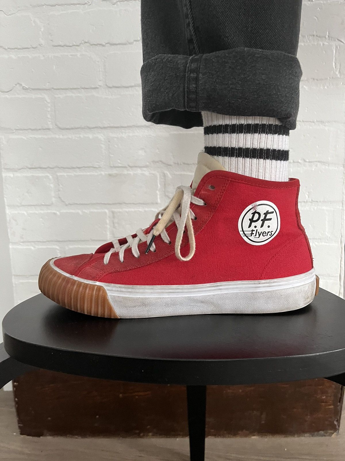 Vintage PF Flyers High Top Red Sneakers Vintage | Grailed