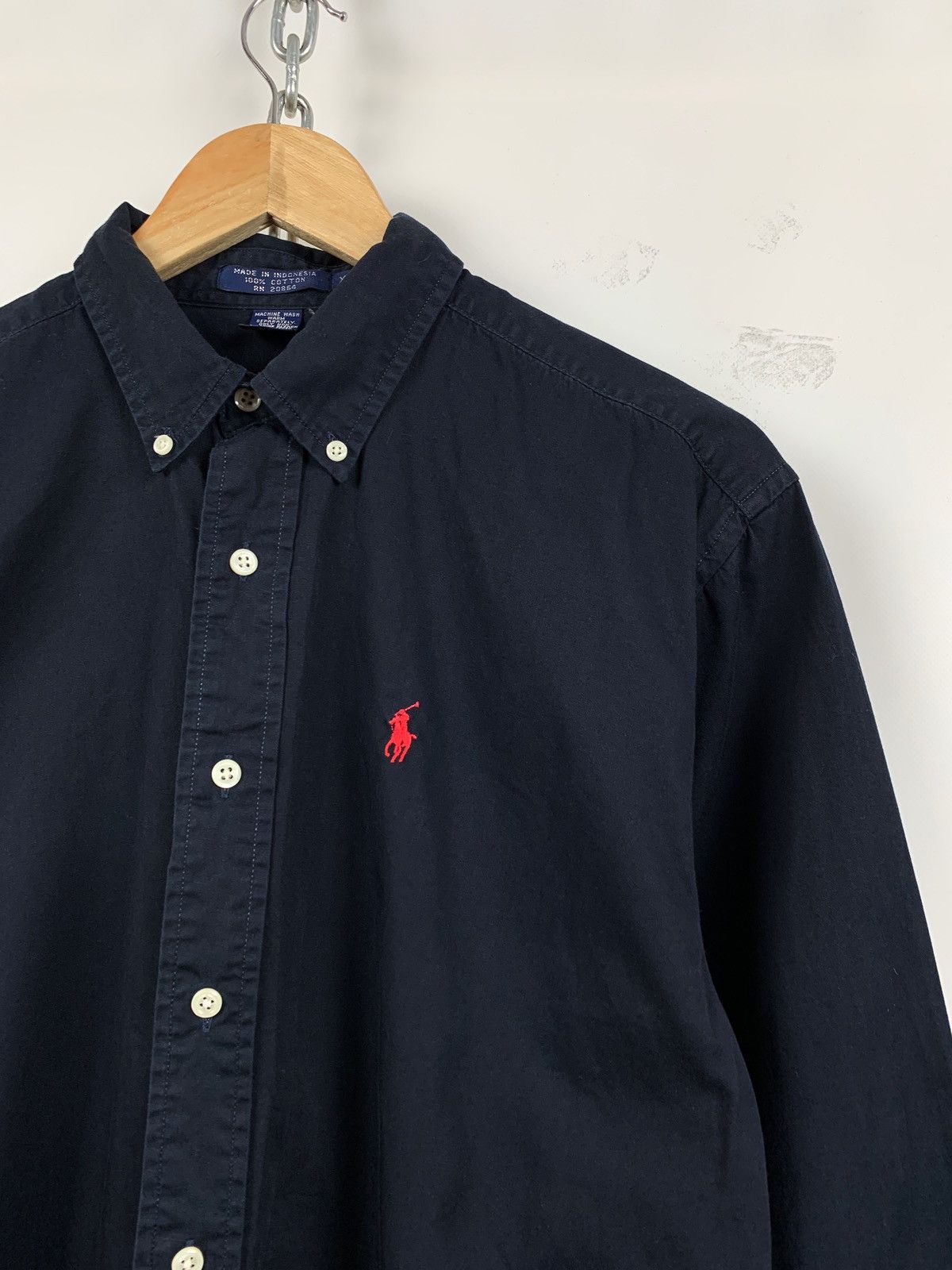 Polo Ralph Lauren 90s Vintage Polo Ralph Lauren Long Sleeve Button Up Shirt Size US XL / EU 56 / 4 - 4 Thumbnail