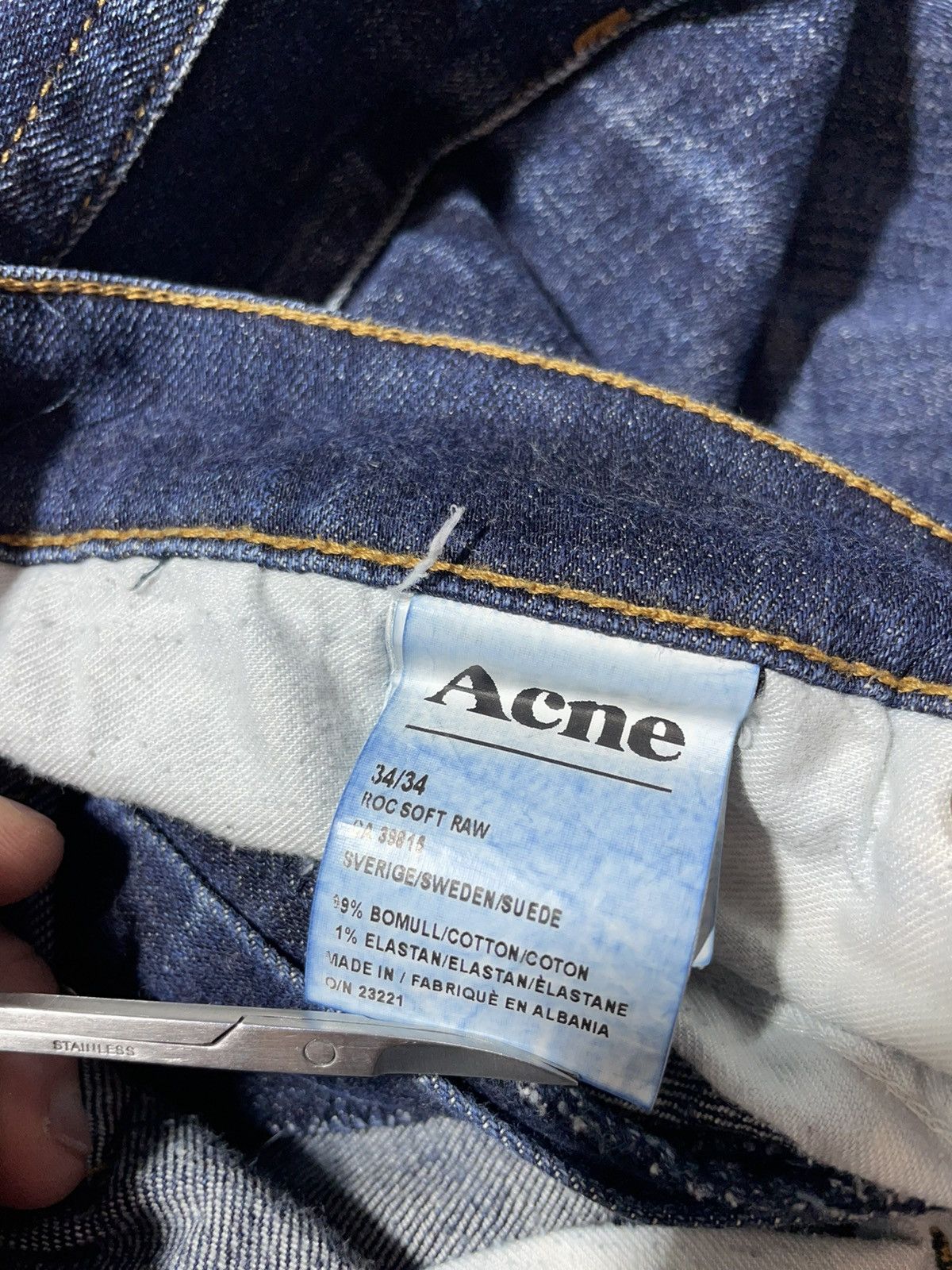 Acne Studios Acne Studios Roc Soft Raw Jeans Pants Size US 34 / EU 50 - 16 Thumbnail