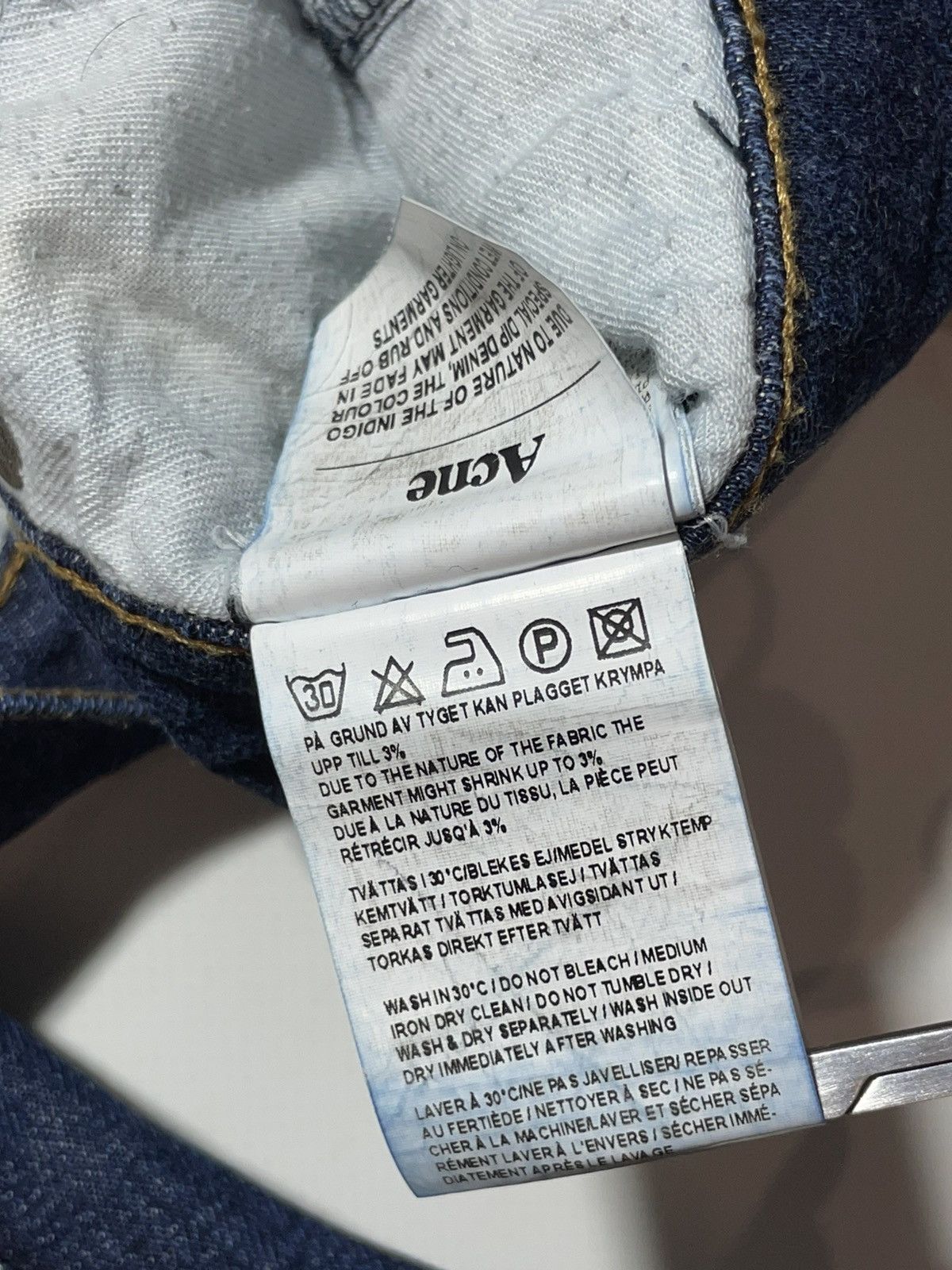 Acne Studios Acne Studios Roc Soft Raw Jeans Pants Size US 34 / EU 50 - 18 Thumbnail