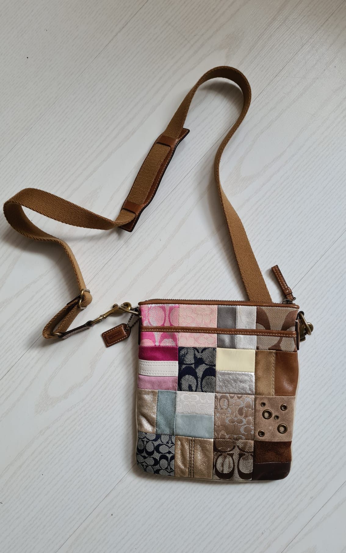 Coach patchwork shoulder bag