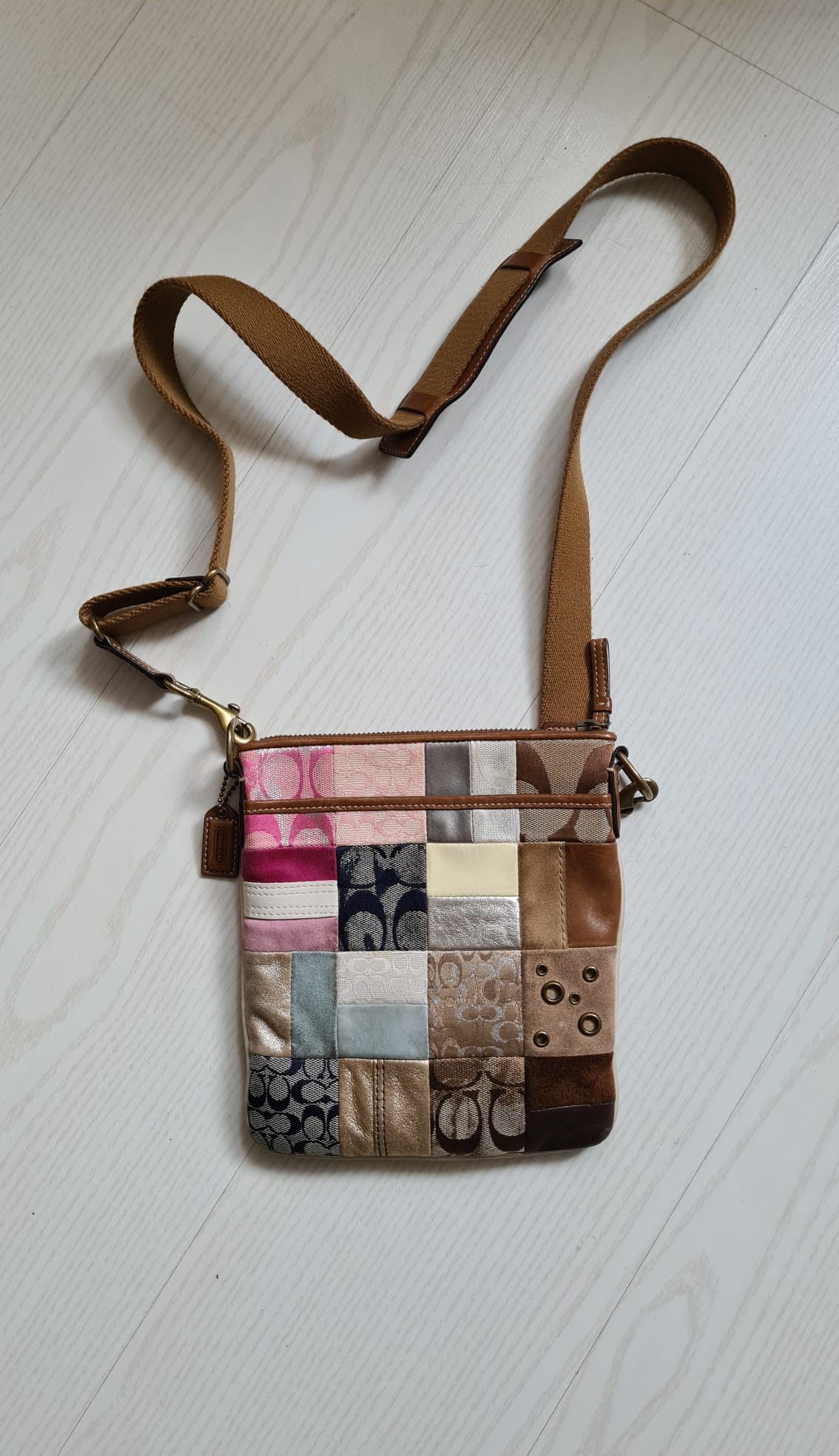 Coach patchwork shoulder bag