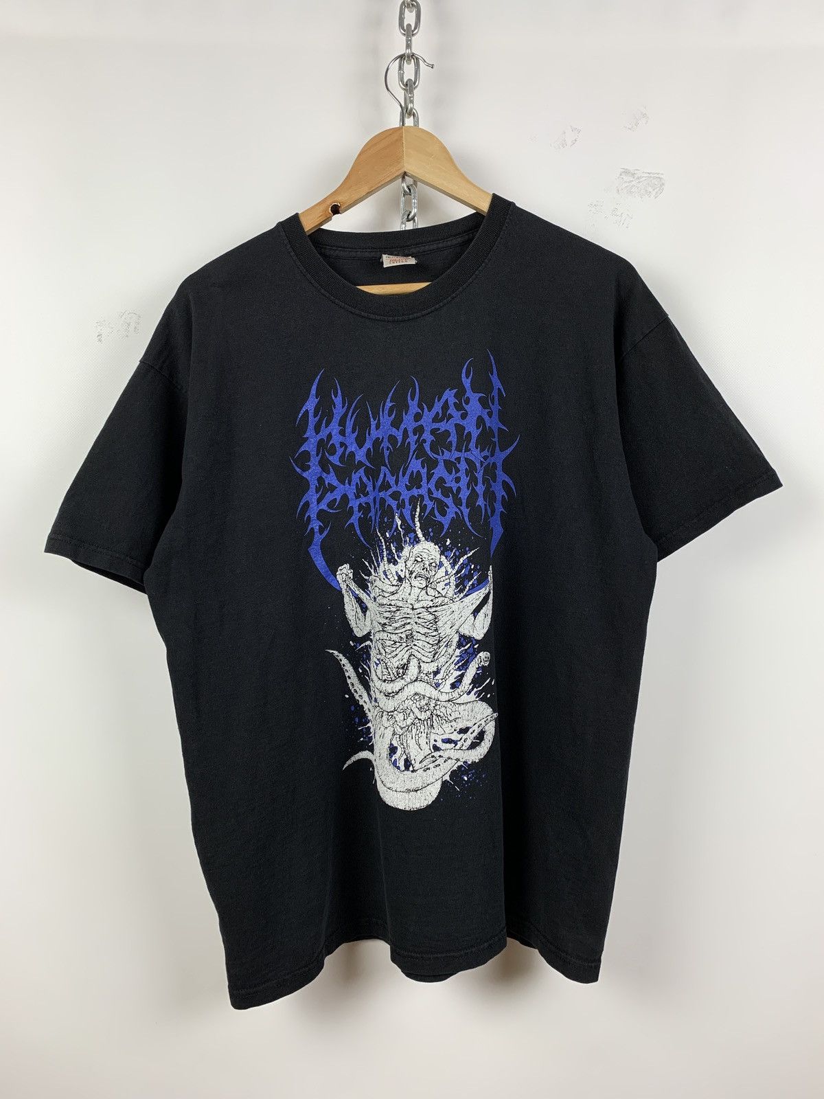 Band Tees Vintage Parasitic Extirpation Crazy Graphic Metal Tee Size US XL / EU 56 / 4 - 1 Thumbnail