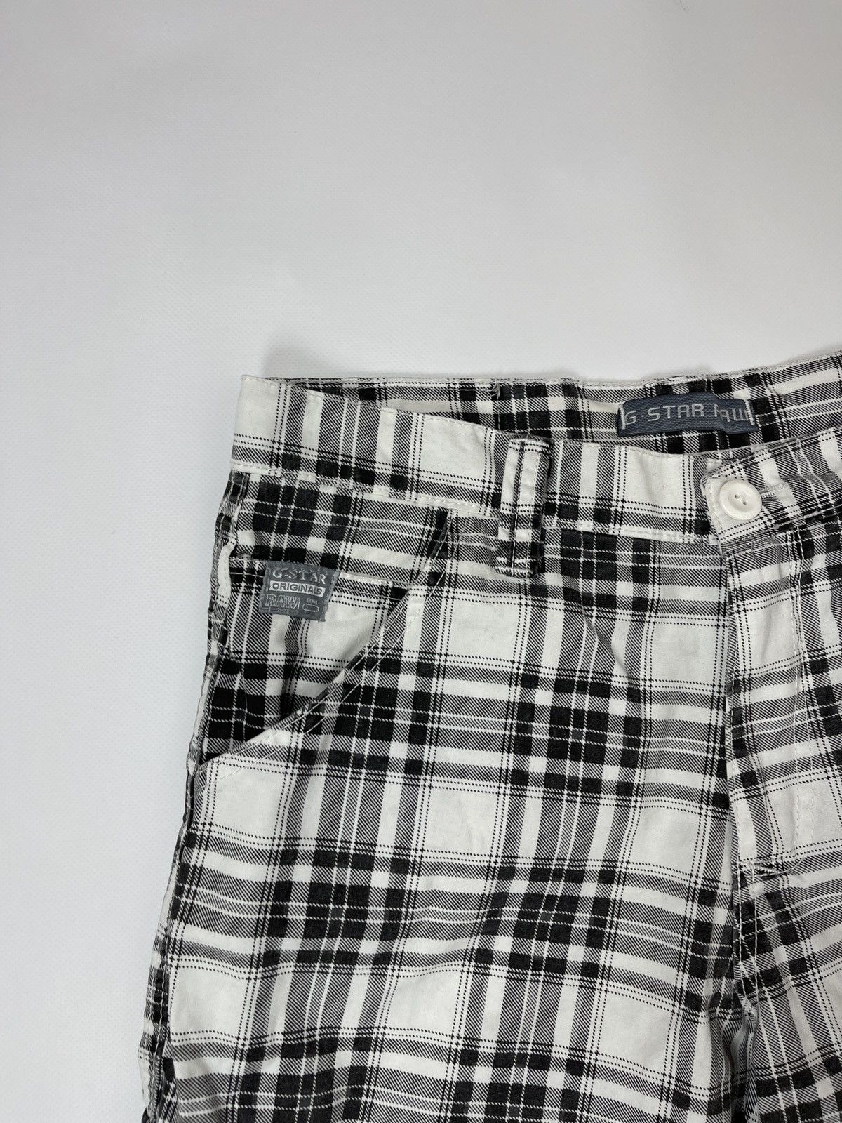 G-Star G-Star Raw 3301 checkered vintage utility cargo shorts Size US 32 / EU 48 - 5 Thumbnail