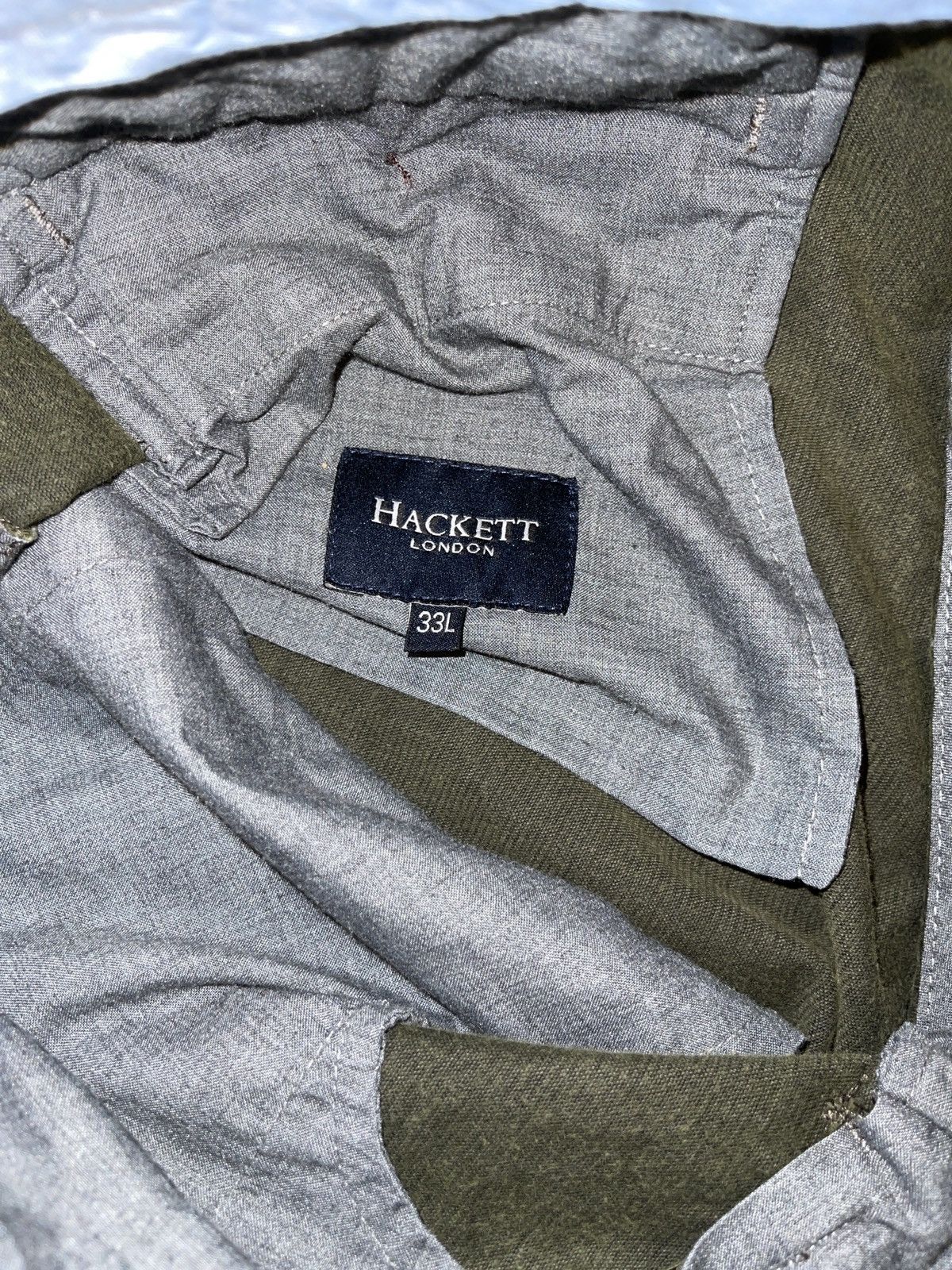 Hackett Hackett London Sanderson khaki corduroy velvet chino pants Size US 33 - 18 Thumbnail