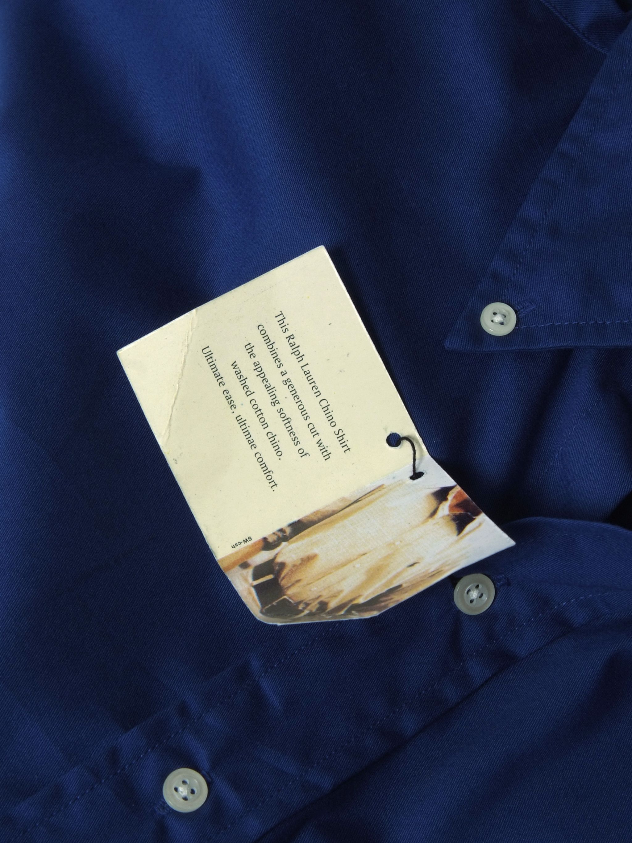 Polo Ralph Lauren × Vintage DEADSTOCK Vintage 90's Polo Ralph Lauren Chino Shirt (L) Size US L / EU 52-54 / 3 - 4 Thumbnail