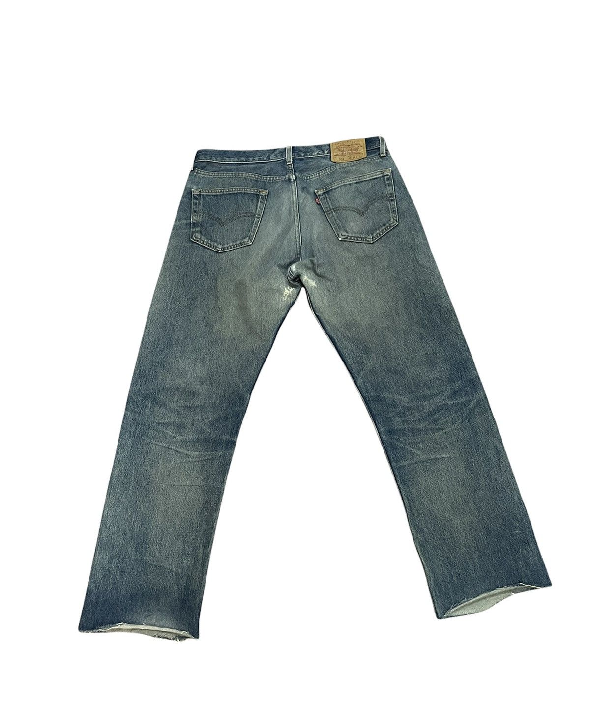 Levi's × Vintage Vintage Levi’s 501 1997 Aging Faded Wash Denim Size US 34 / EU 50 - 7 Thumbnail
