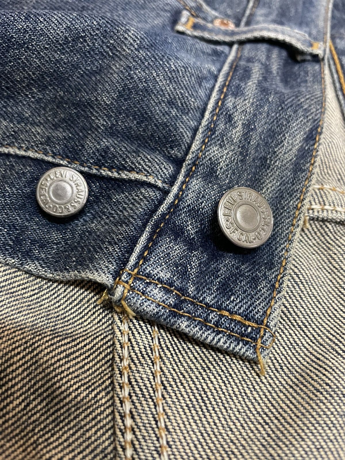 Levi's × Vintage Vintage Levi’s 501 1997 Aging Faded Wash Denim Size US 34 / EU 50 - 20 Thumbnail