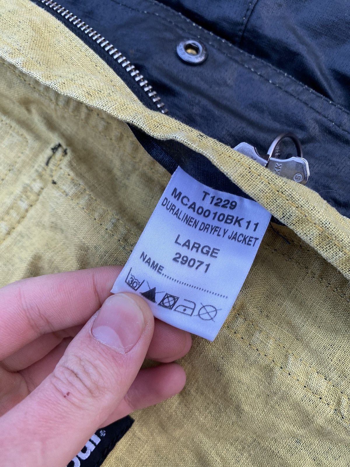 Barbour × Vintage Barbour vintage Duralinen dryfly jacket Size US L / EU 52-54 / 3 - 18 Thumbnail