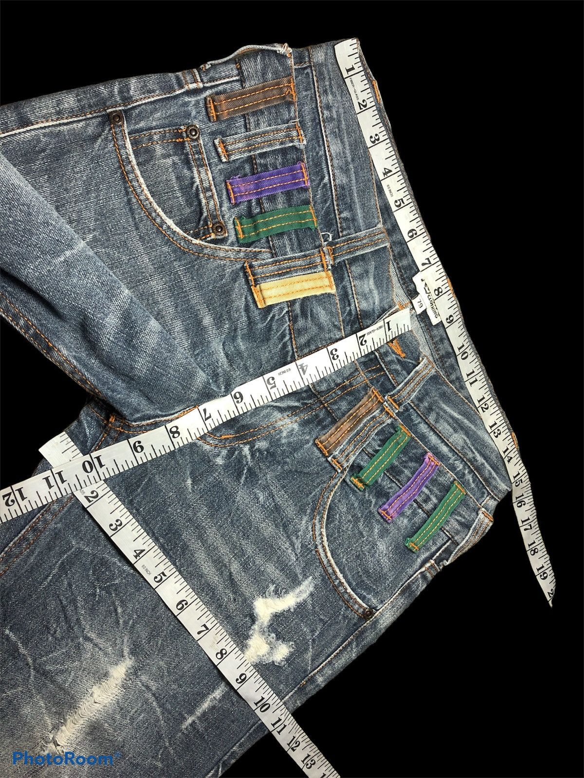 Other DOUBLE WAIST⚡️⚡️NYLAUS CLOTHING DISTRESSED DENIM Size US 29 - 7 Thumbnail