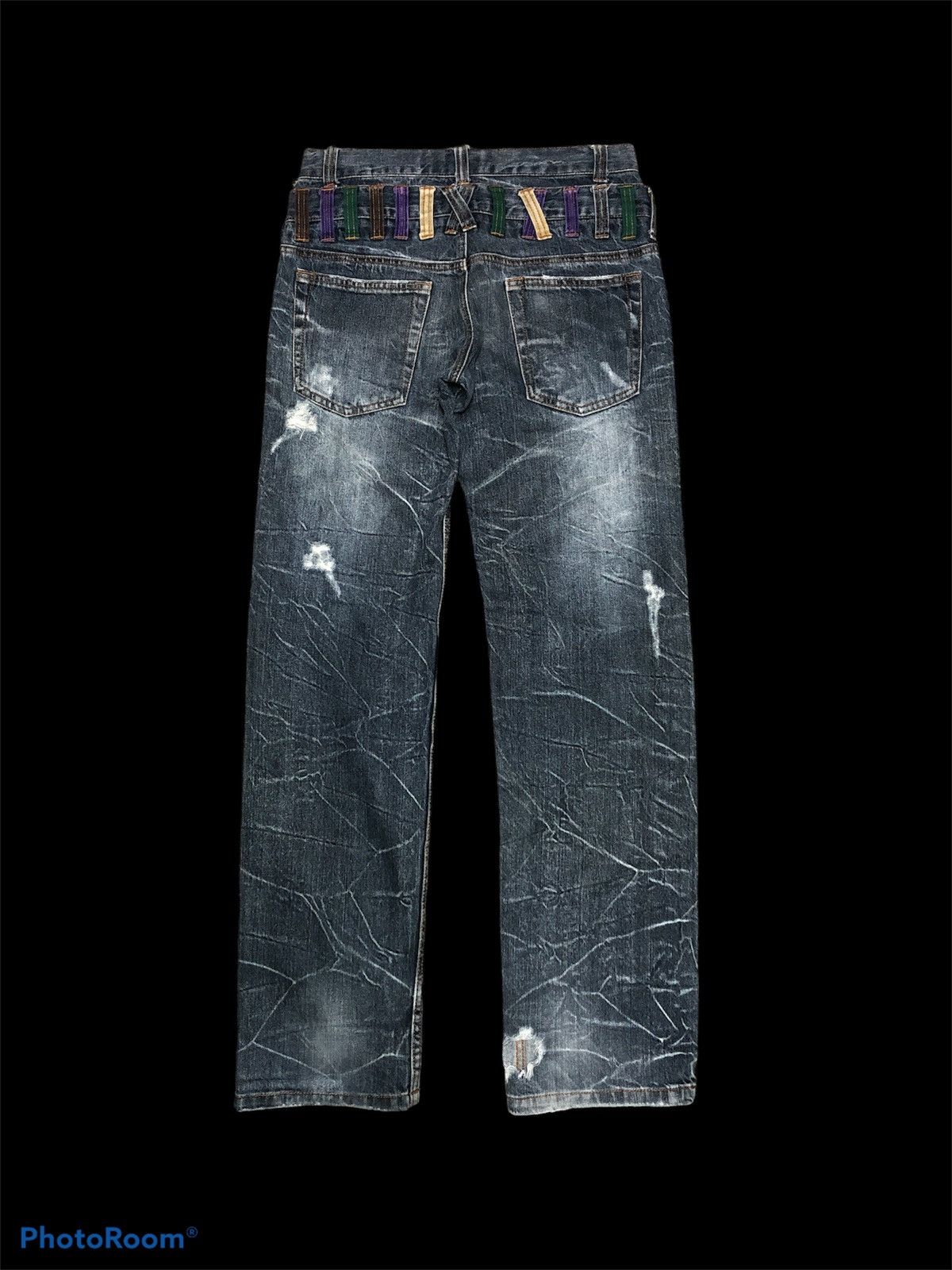 Other DOUBLE WAIST⚡️⚡️NYLAUS CLOTHING DISTRESSED DENIM Size US 29 - 2 Thumbnail