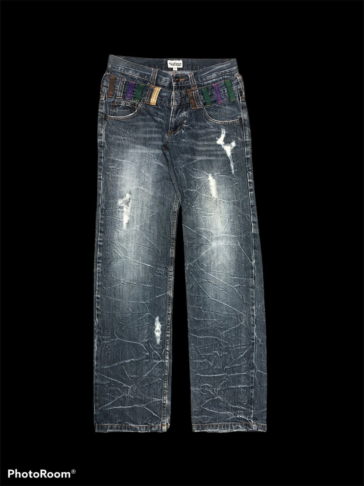 Other DOUBLE WAIST⚡️⚡️NYLAUS CLOTHING DISTRESSED DENIM Size US 29 - 1 Thumbnail
