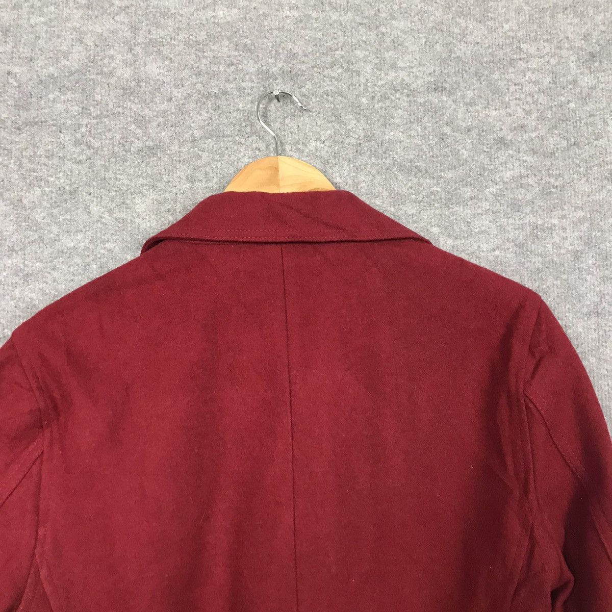 If Six Was Nine × Japanese Brand × Le Grande Bleu (L.G.B.) Rare🔥Semanticdesign Double Collar Wool Red Punk Jacket Size US L / EU 52-54 / 3 - 6 Thumbnail