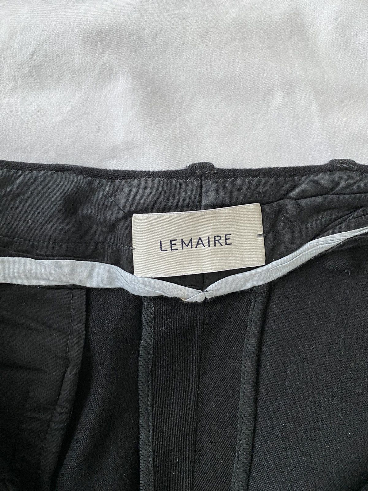Lemaire Lemaire Wool Trousers Black Size US 30 / EU 46 - 3 Thumbnail