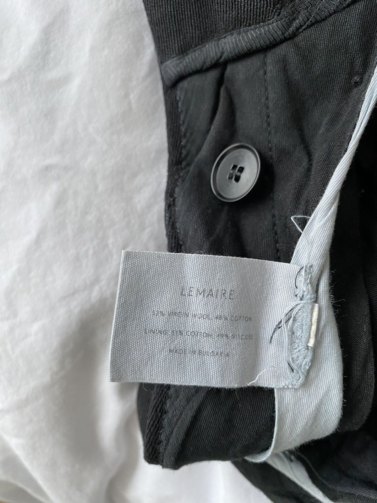 Lemaire Lemaire Wool Trousers Black Size US 30 / EU 46 - 4 Thumbnail