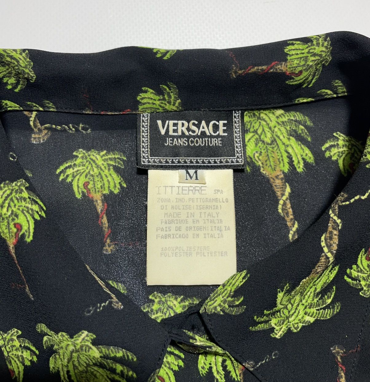 Versace Versace Women’s Palm Tree Shirt Vintage Size M / US 6-8 / IT 42-44 - 7 Thumbnail