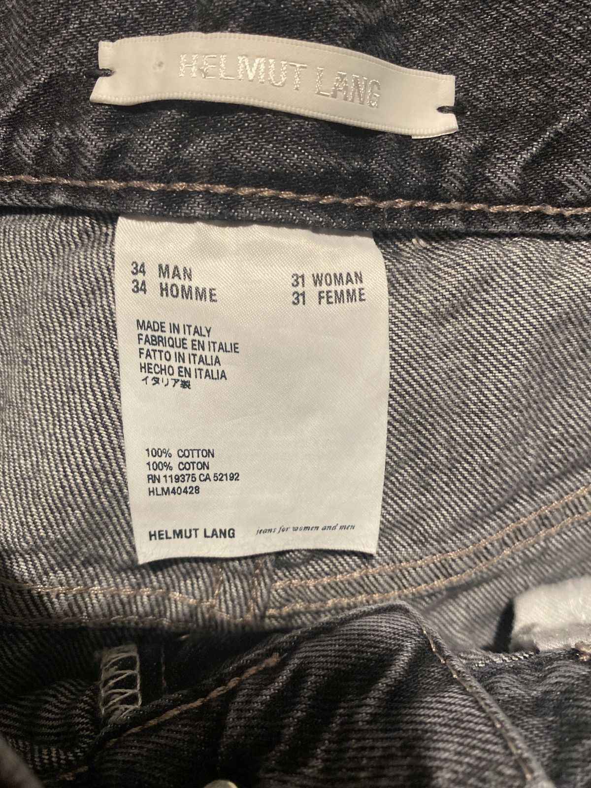 Helmut Lang Helmut Lang Black Denim Size US 34 / EU 50 - 5 Thumbnail