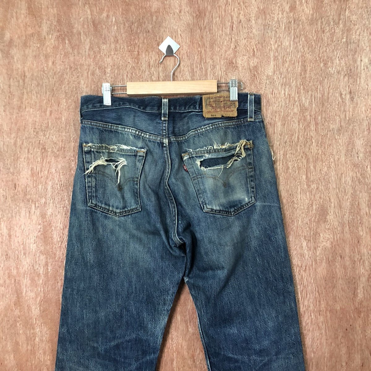 Levi's 501 levis vintage distressed blue Denim #6388 Size US 32 / EU 48 - 8 Thumbnail