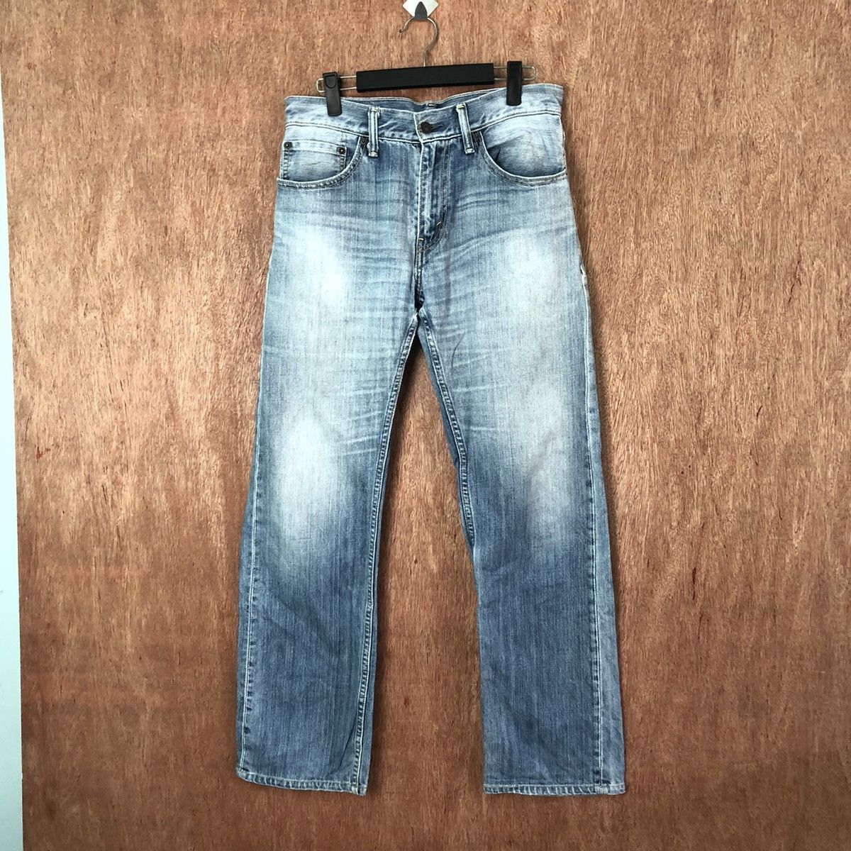 image of 505 Levis Faded Blue Denim Jeans Pants 6373 in Blur, Men's (Size 29)