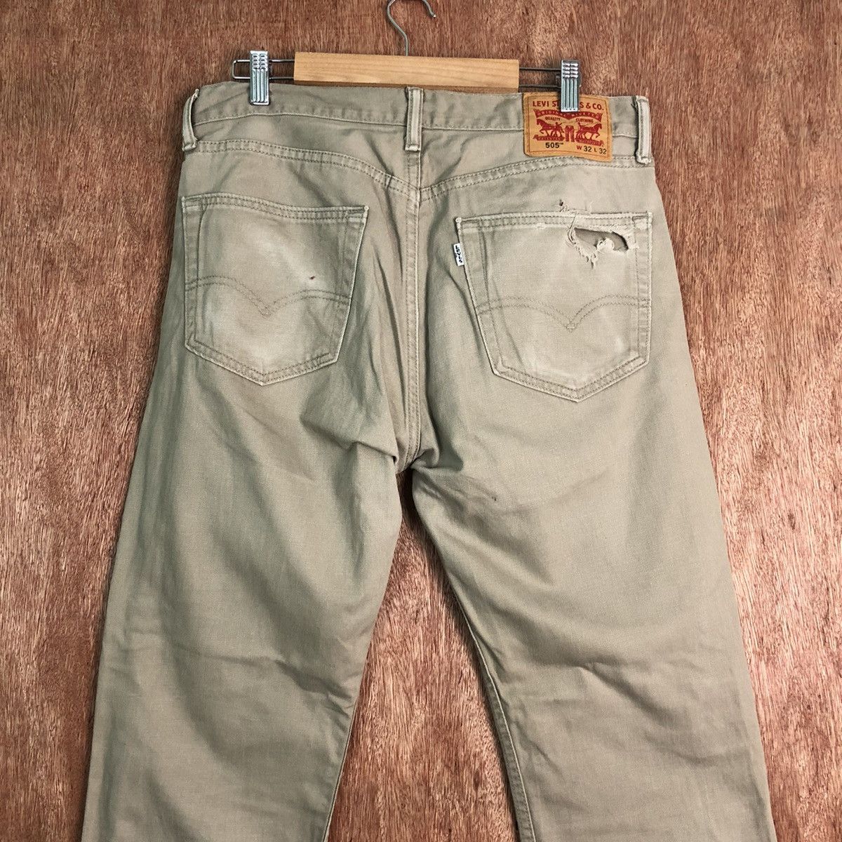 Levi's DLL Levi's Strauss Distressed Cargo pants #c197 Size US 32 / EU 48 - 6 Thumbnail