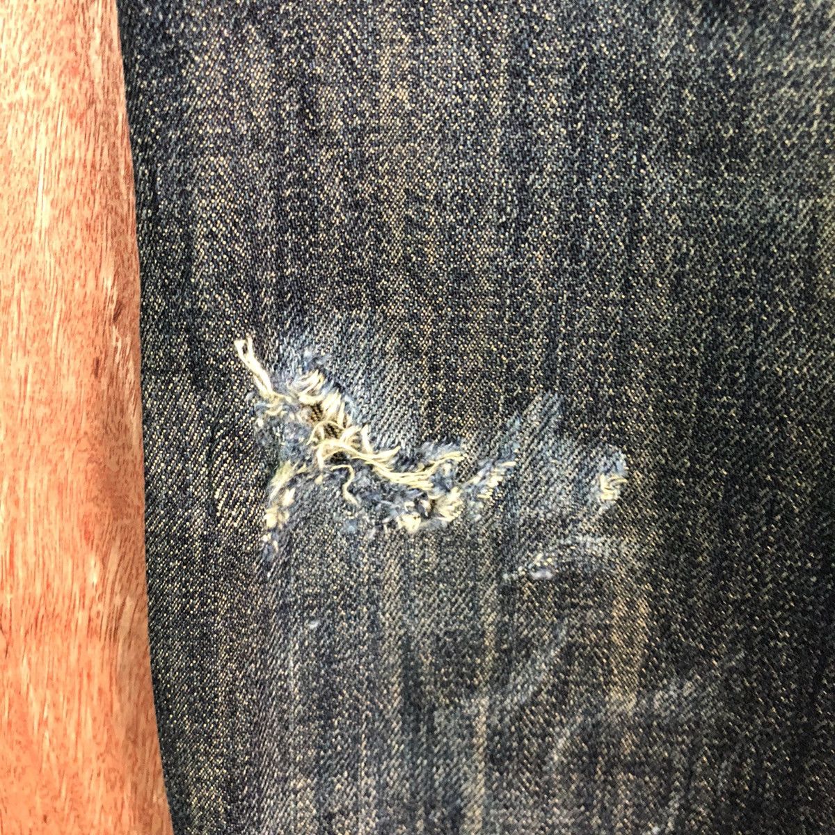 Levi's levis Strauss Dark Blue distressed Denim Jeans Pants #c208 Size US 36 / EU 52 - 10 Thumbnail