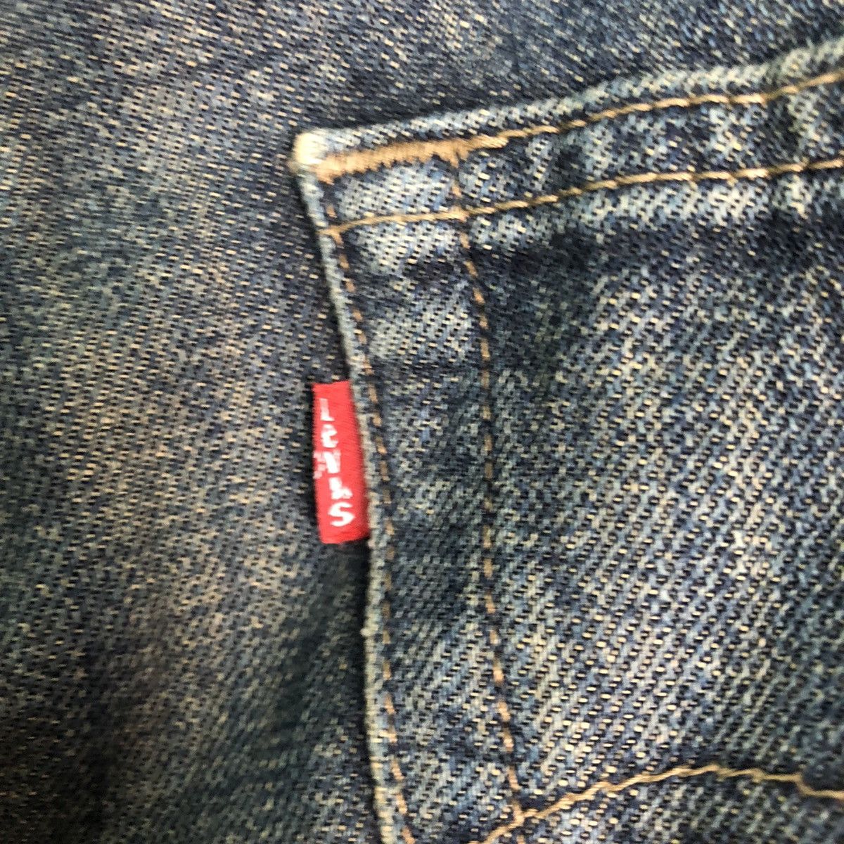 Levi's levis Strauss Dark Blue distressed Denim Jeans Pants #c208 Size US 36 / EU 52 - 11 Thumbnail