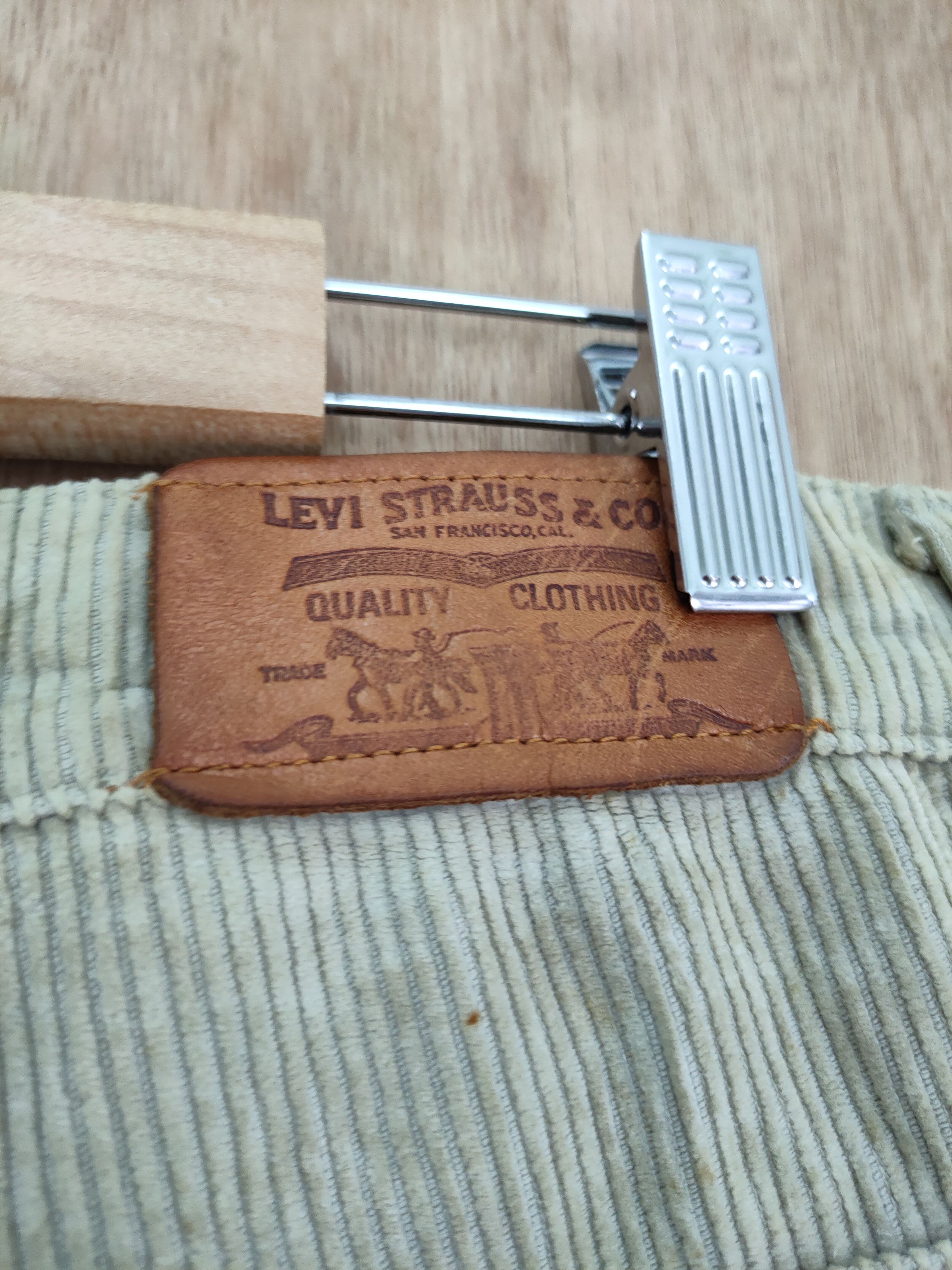 Levi's DLL Levis vintage corduroy streetwear cargo pants #46-260 Size US 30 / EU 46 - 13 Thumbnail