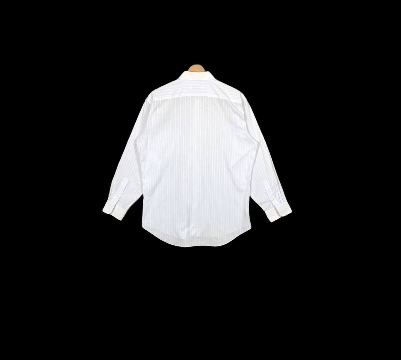 Yves Saint Laurent Yves Saint Laurent Layer Plain White Button Up Shirt Size US M / EU 48-50 / 2 - 2 Thumbnail