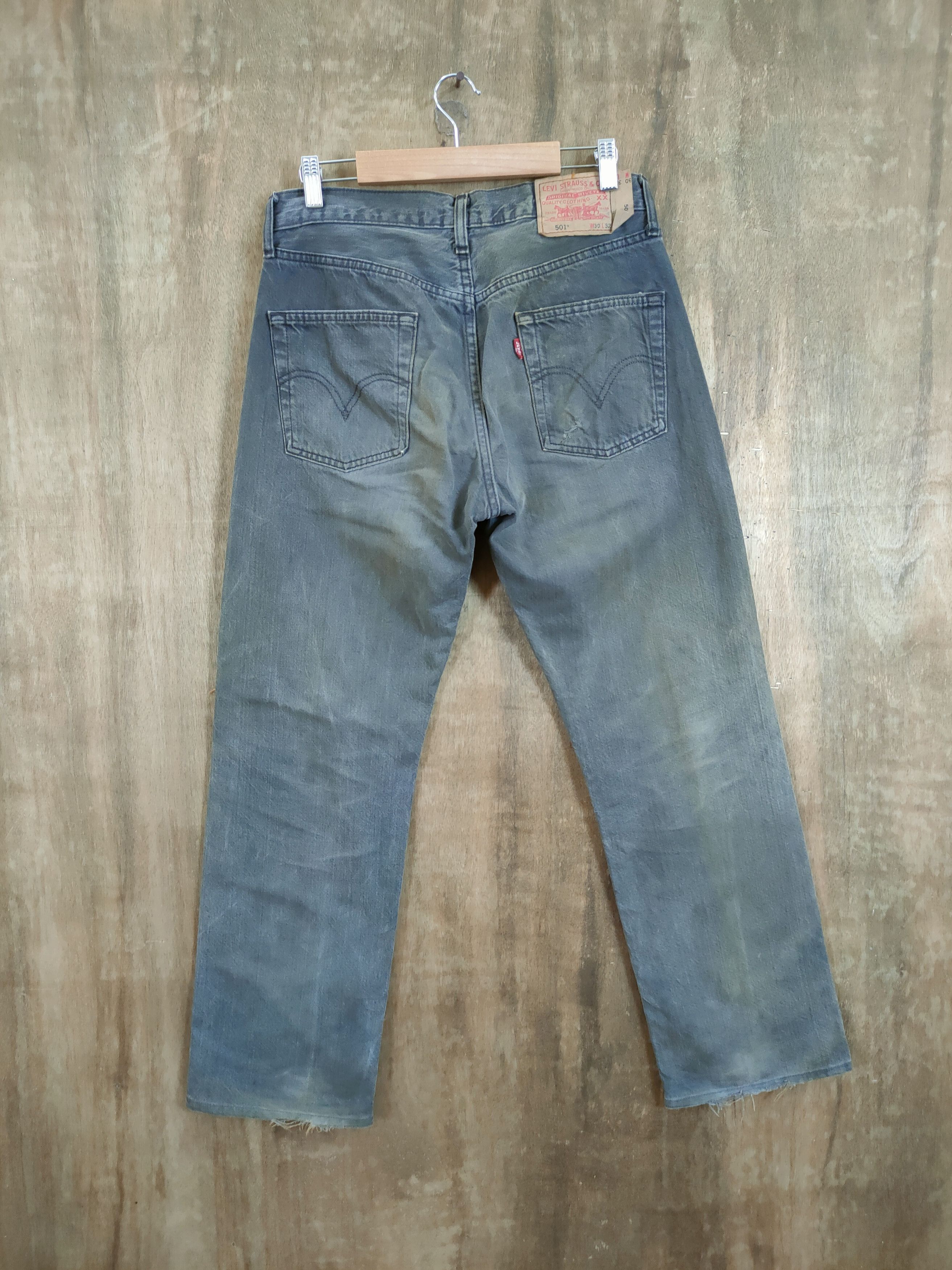 Levi's 501 Levis vintage distressed denim pants #46-723 Size US 30 / EU 46 - 8 Thumbnail