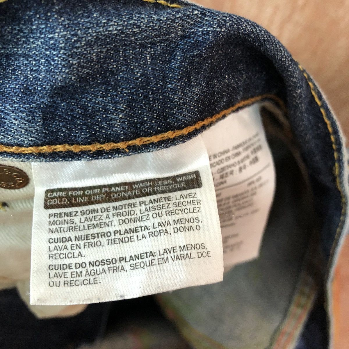 Levi's DLL 551 Levi's Strauss Distressed Blue Denim Jeans #c191 Size US 31 - 13 Thumbnail