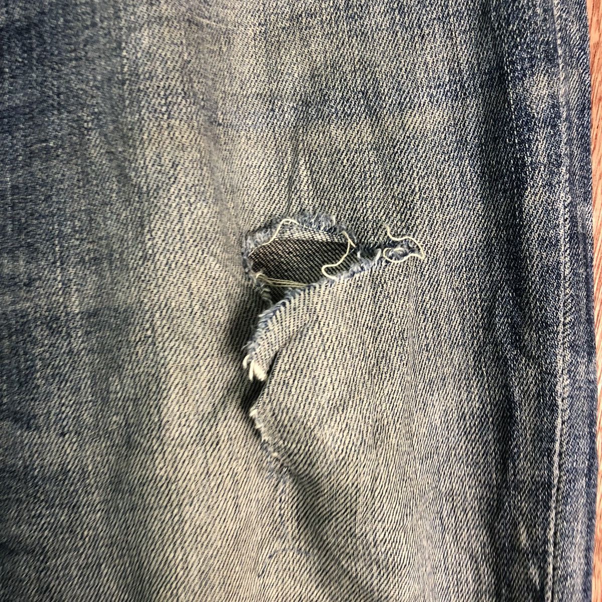 Levi's DLL 551 Levi's Strauss Distressed Blue Denim Jeans #c191 Size US 31 - 5 Thumbnail