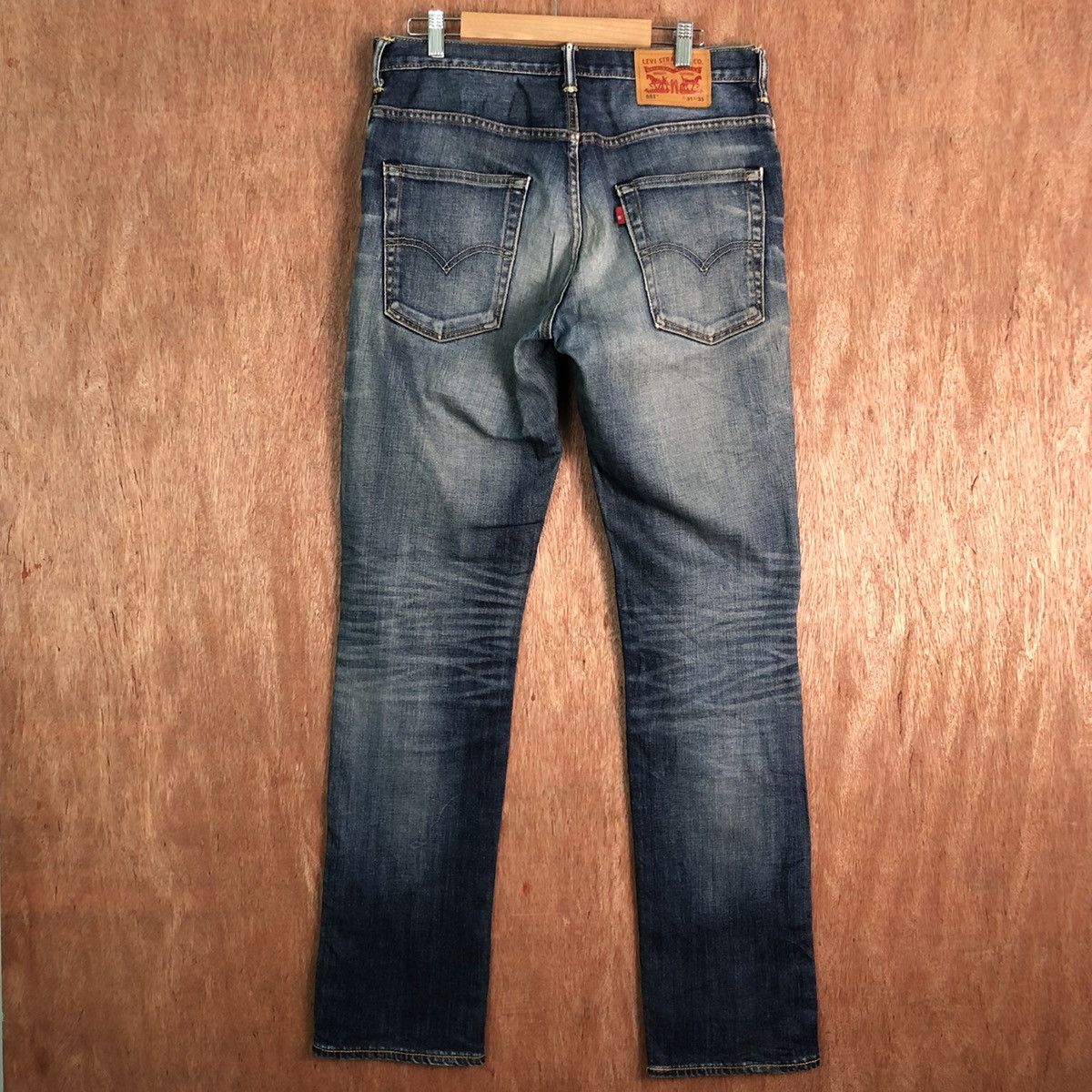Levi's DLL 551 Levi's Strauss Distressed Blue Denim Jeans #c191 Size US 31 - 8 Thumbnail