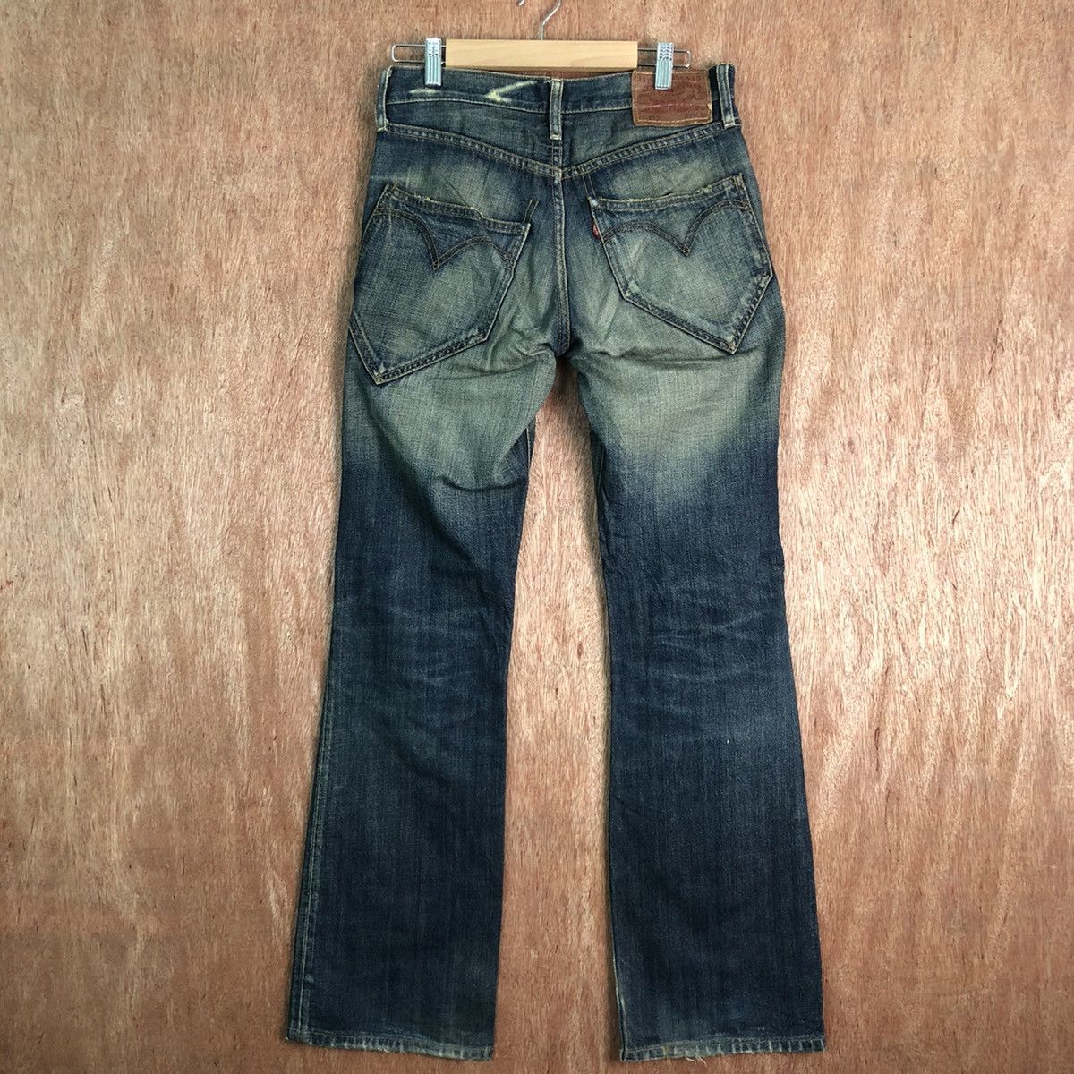 Levi's DLL 517 levi's Vintage Blue faded Denim jeans Pants #c192 Size US 29 - 6 Thumbnail