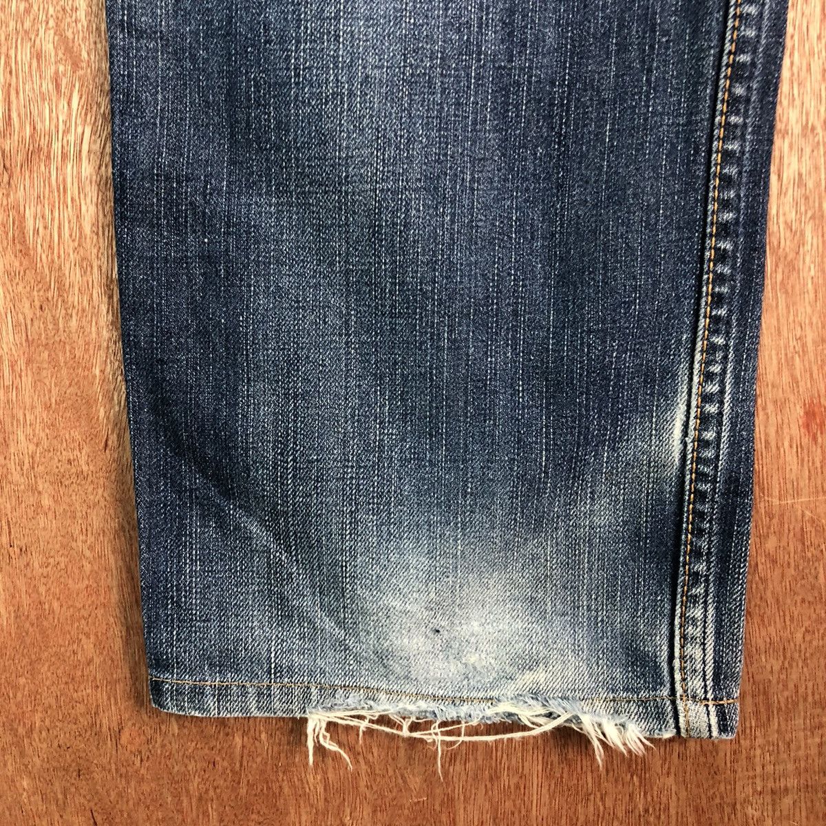 Levi's DLL Levis Strauss Distressed Blue Denim Pants vintage #C209 Size US 32 / EU 48 - 13 Thumbnail