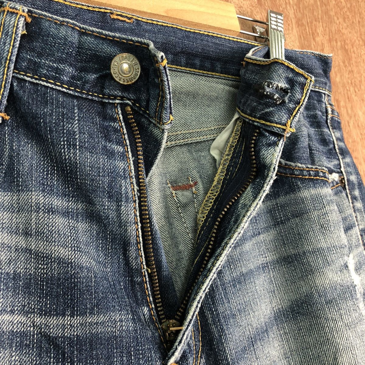 Levi's DLL Levis Strauss Distressed Blue Denim Pants vintage #C209 Size US 32 / EU 48 - 8 Thumbnail