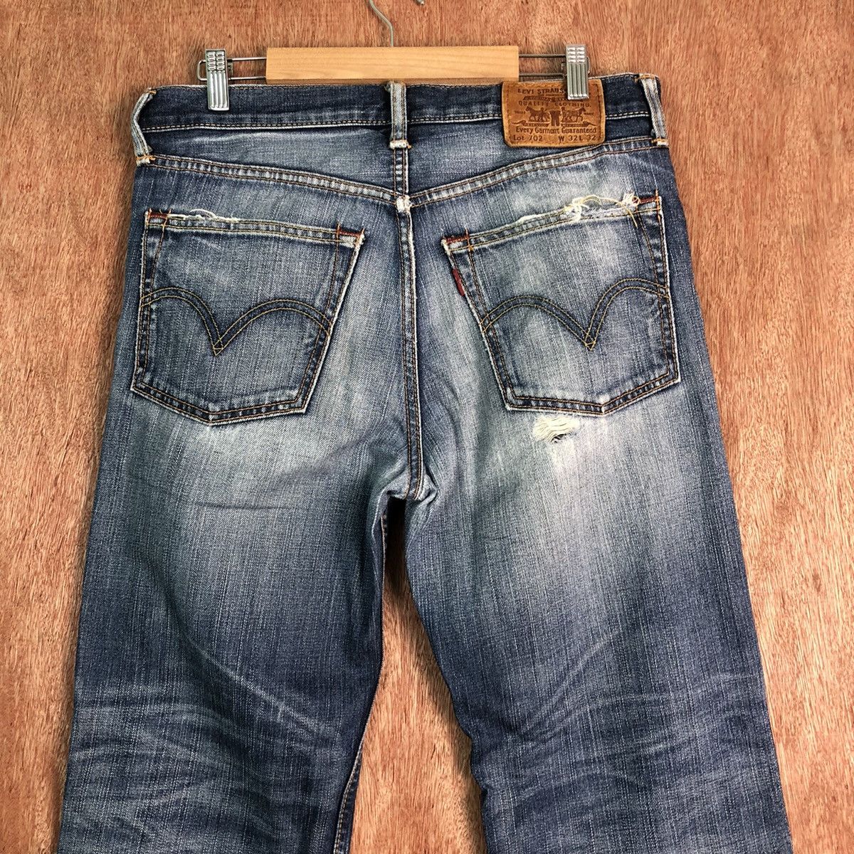 Levi's DLL Levis Strauss Distressed Blue Denim Pants vintage #C209 Size US 32 / EU 48 - 10 Thumbnail