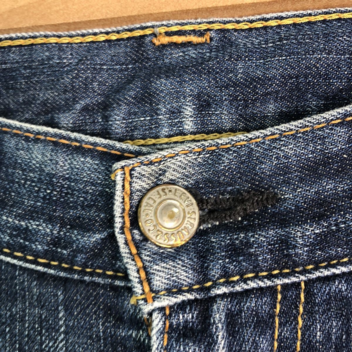 Levi's DLL Levis Strauss Distressed Blue Denim Pants vintage #C209 Size US 32 / EU 48 - 7 Thumbnail