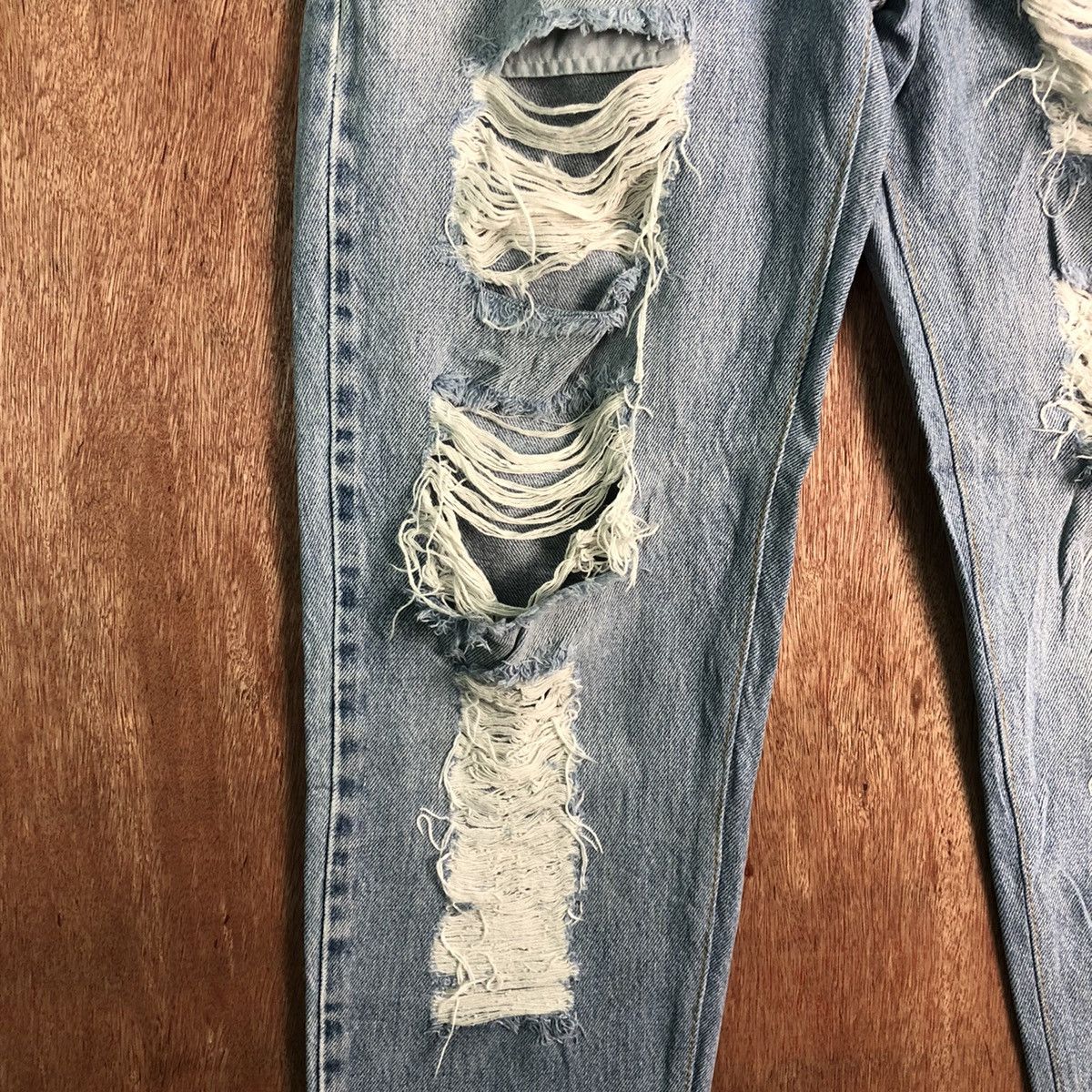 Levi's DLL Levi's Vintage distressed thrased Denim Pants #c142 Size US 30 / EU 46 - 6 Thumbnail