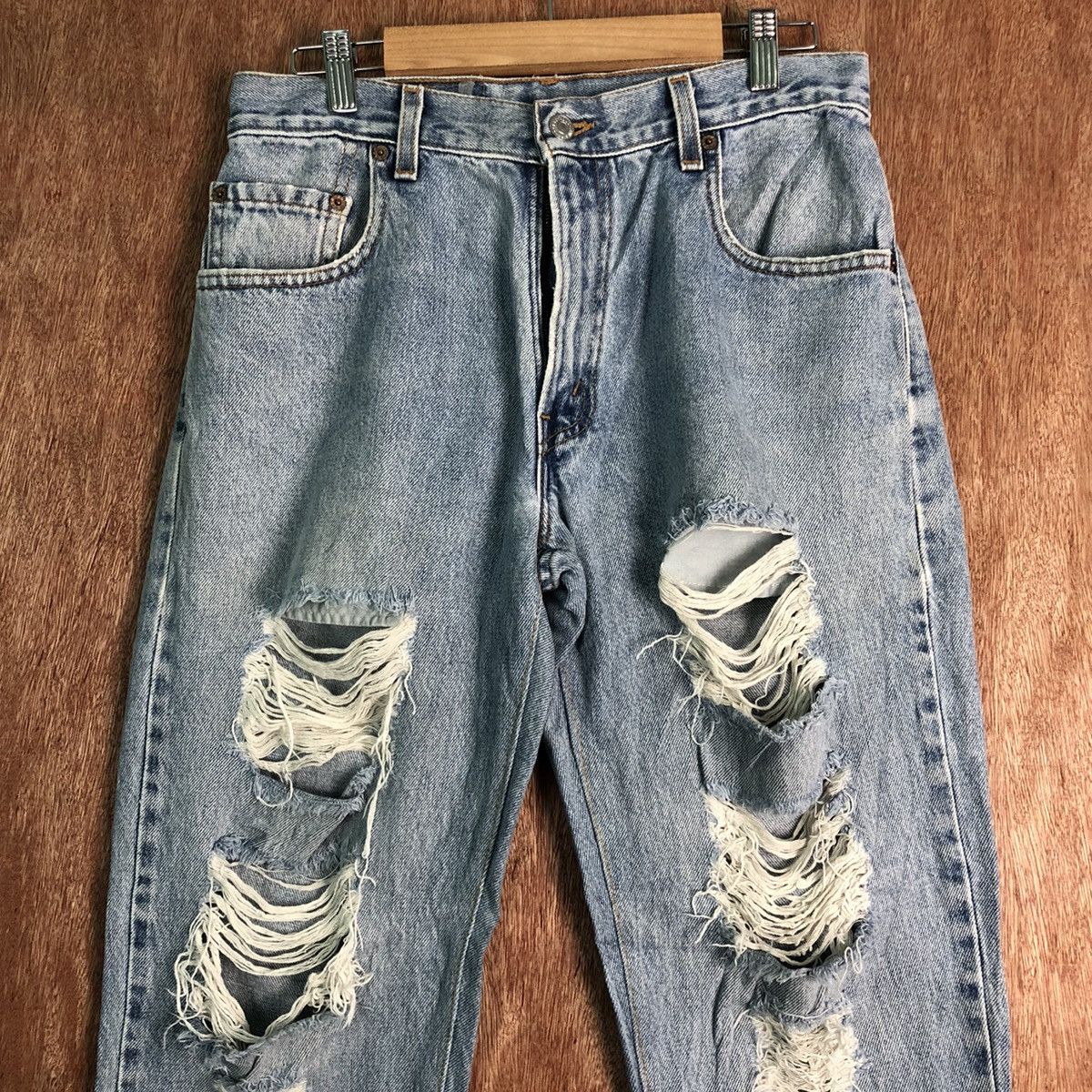 Levi's DLL Levi's Vintage distressed thrased Denim Pants #c142 Size US 30 / EU 46 - 2 Thumbnail