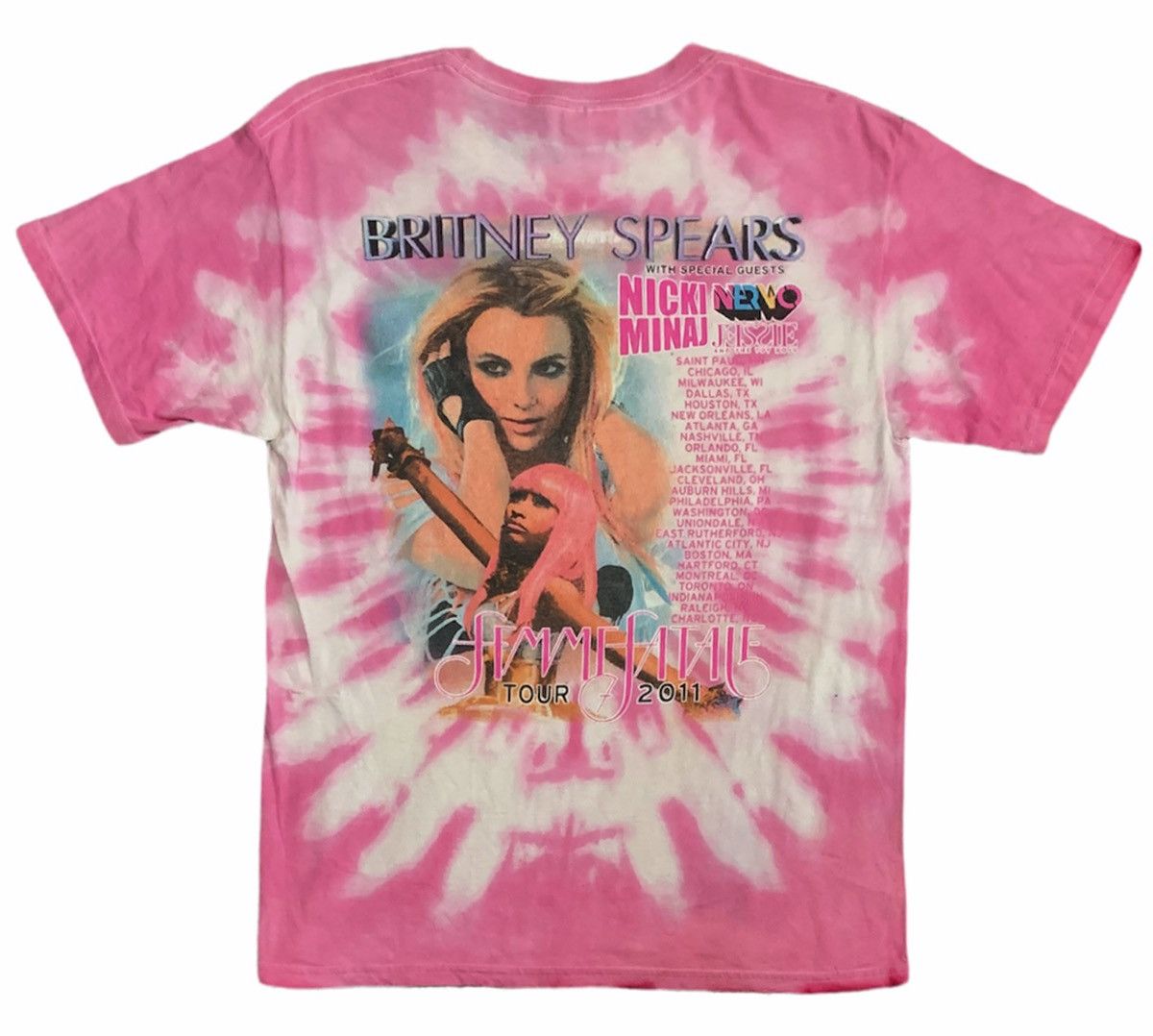 Band Tees Vintage Singer Britney Spears And Nicki Minaj T-shirt 2000s Size US M / EU 48-50 / 2 - 2 Thumbnail