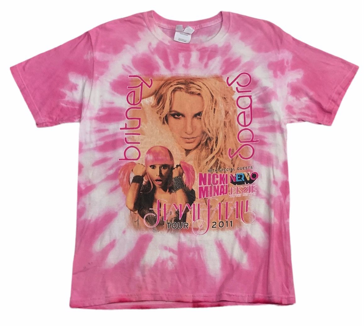 Band Tees Vintage Singer Britney Spears And Nicki Minaj T-shirt 2000s Size US M / EU 48-50 / 2 - 1 Thumbnail