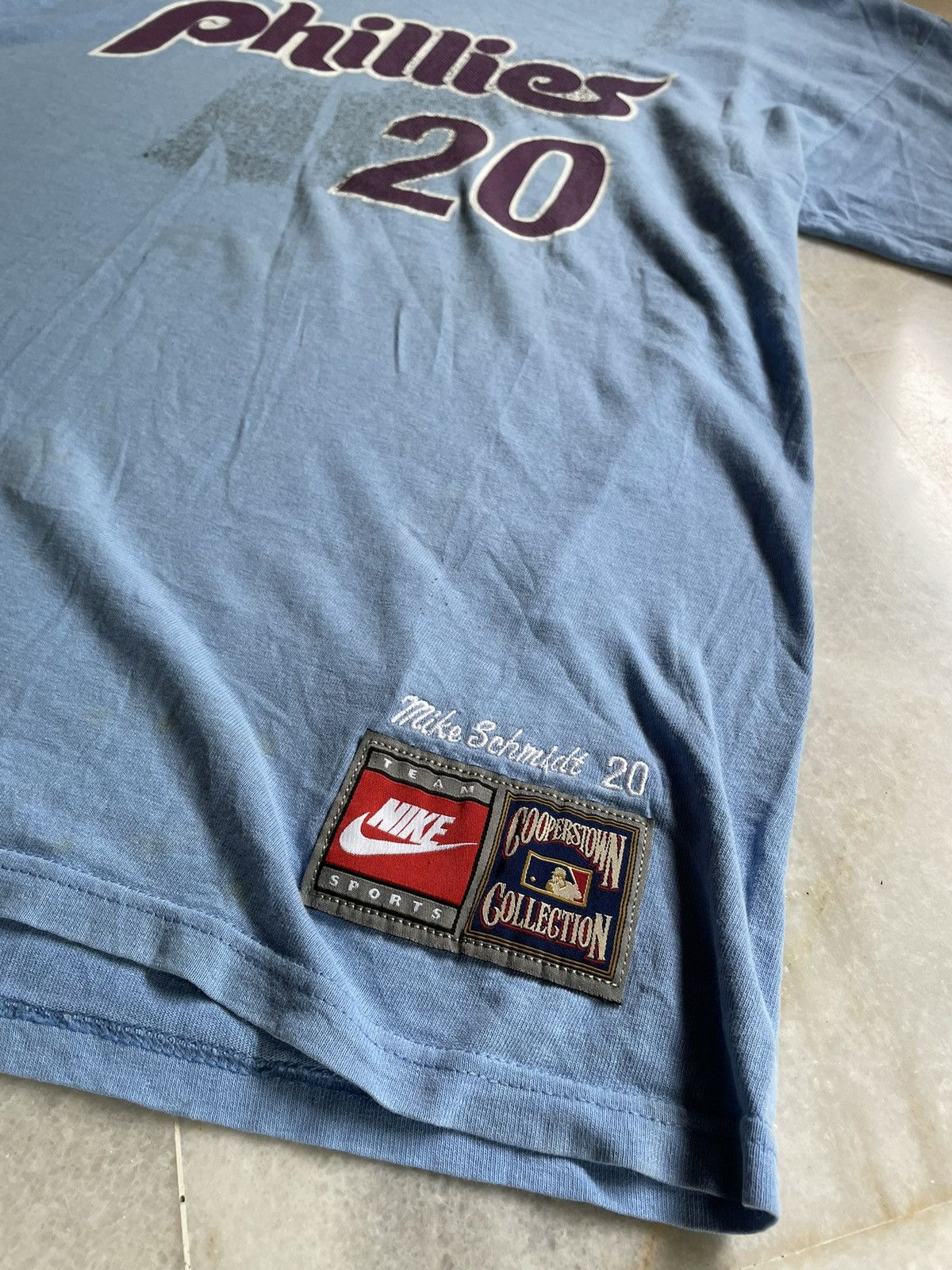 MLB Vintage Phillies 20 Mike Schmidt MLB Baseball Tee x Nike Size US XXL / EU 58 / 5 - 7 Thumbnail