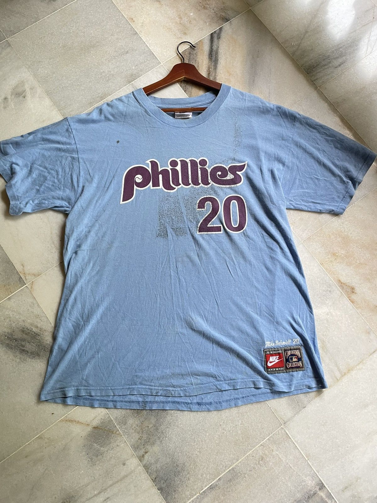 MLB Vintage Phillies 20 Mike Schmidt MLB Baseball Tee x Nike Size US XXL / EU 58 / 5 - 6 Thumbnail
