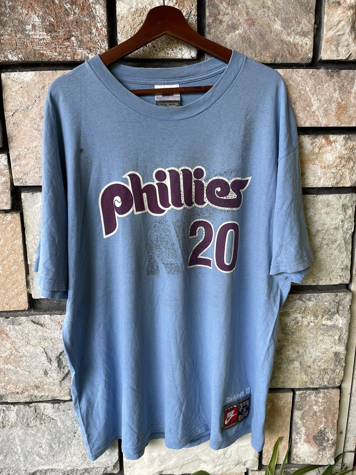 MLB Vintage Phillies 20 Mike Schmidt MLB Baseball Tee x Nike Size US XXL / EU 58 / 5 - 1 Thumbnail