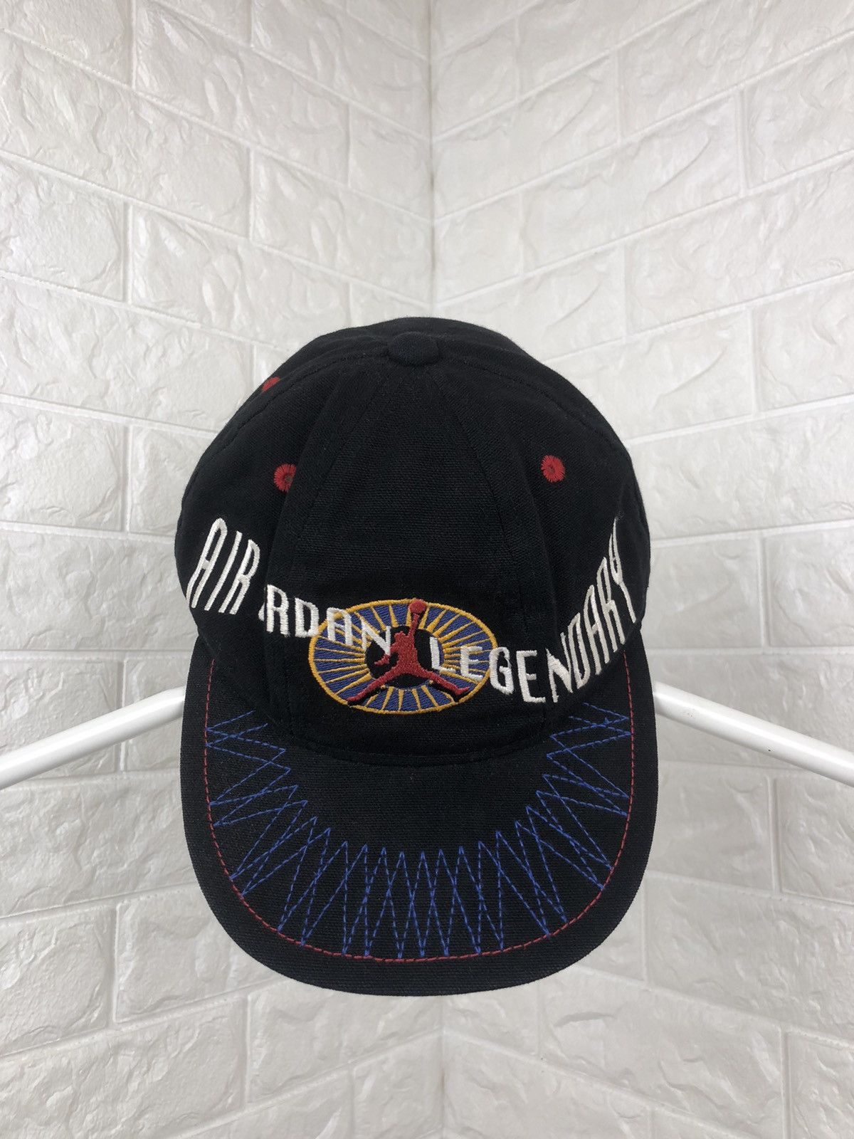 Jordan Brand × Nike × Vintage Vintage Air Jordan Legendary Jumpman Cap 90s Size ONE SIZE - 1 Thumbnail