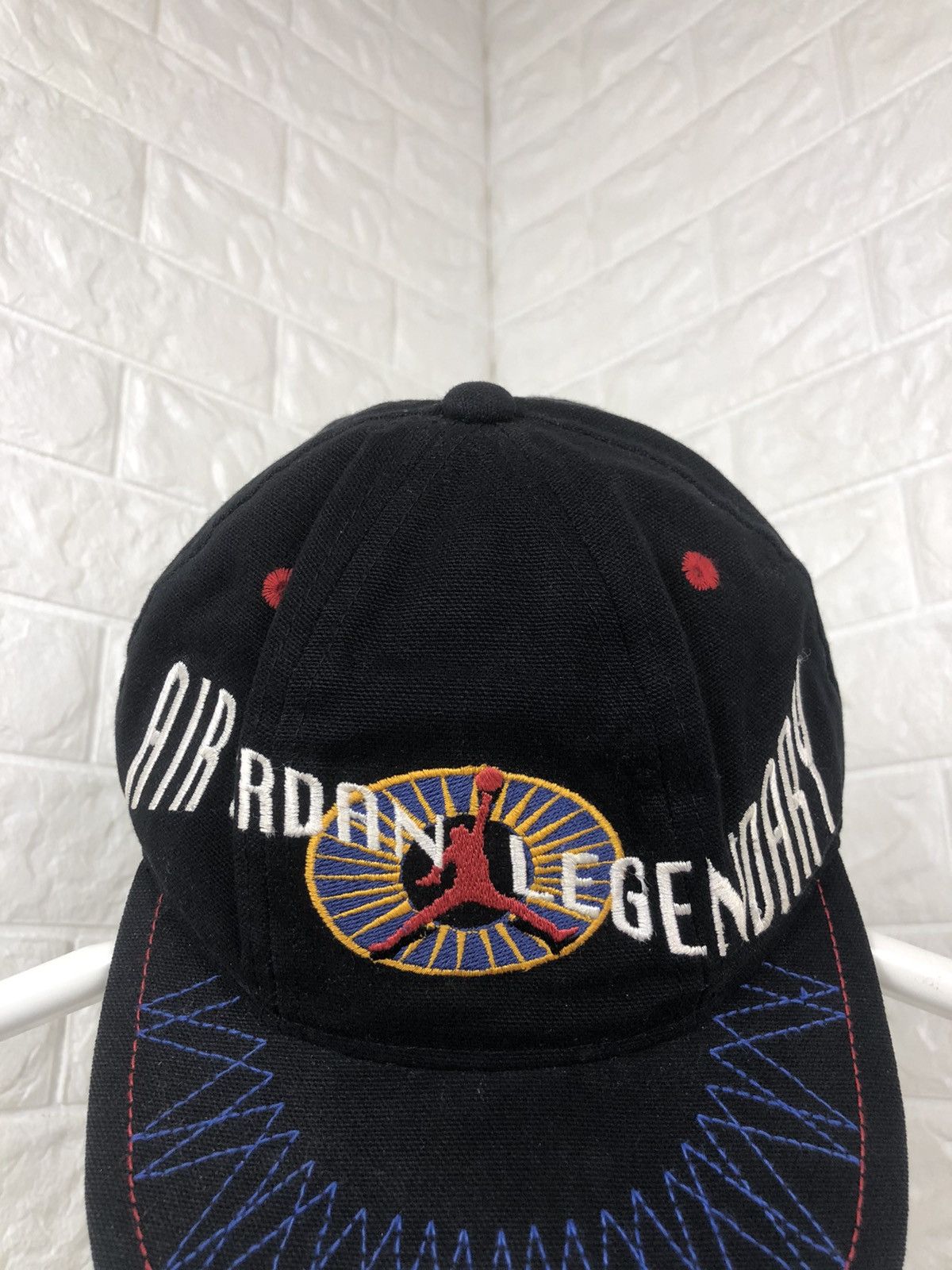 Jordan Brand × Nike × Vintage Vintage Air Jordan Legendary Jumpman Cap 90s Size ONE SIZE - 4 Thumbnail
