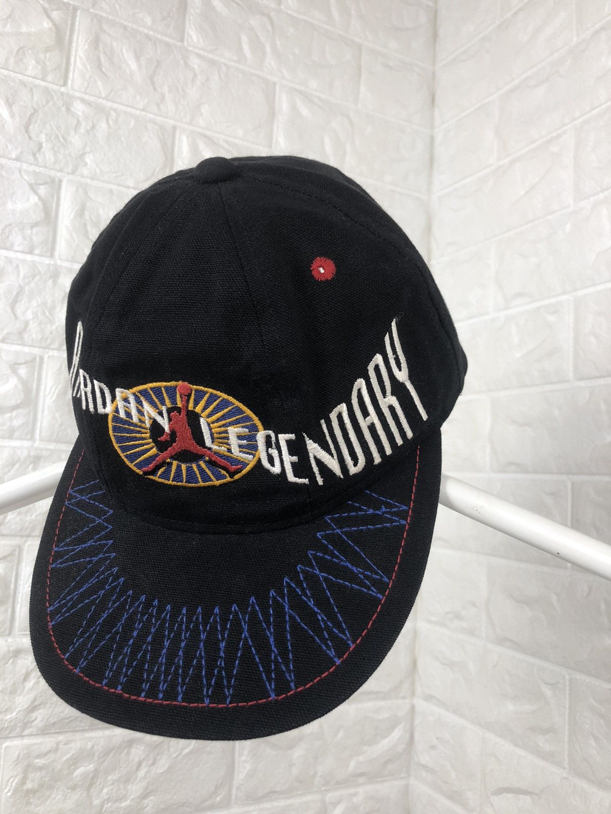 Jordan Brand × Nike × Vintage Vintage Air Jordan Legendary Jumpman Cap 90s Size ONE SIZE - 2 Thumbnail
